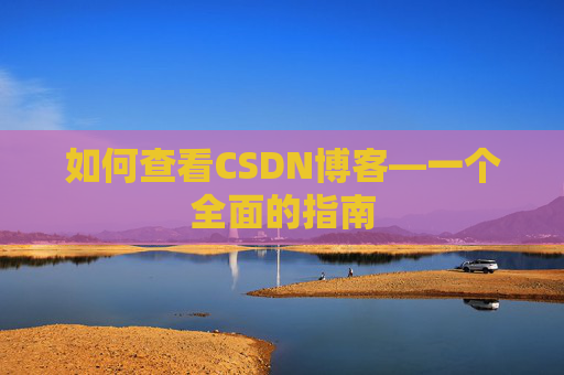 如何查看CSDN博客—一个全面的指南